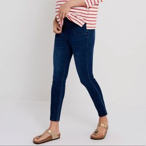 Luxe Skinny Ankle Side Panel Maternity Jeans - Tahiti Dark Wash